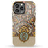 Boho Folk Art Floral Monogram iPhone Case